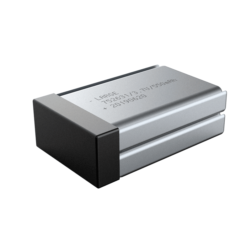 7.4V 550mAh 752631 手持測試儀聚合物鋰電池，鈷酸鋰材料